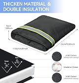 AUGOLA Outside Tap Covers Winter 1pc Thickened Insulated Waterproof Black view 2