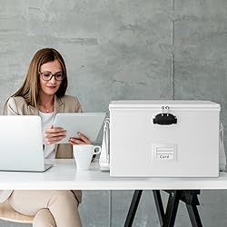 ROSONG Fireproof Document Box File Organizer