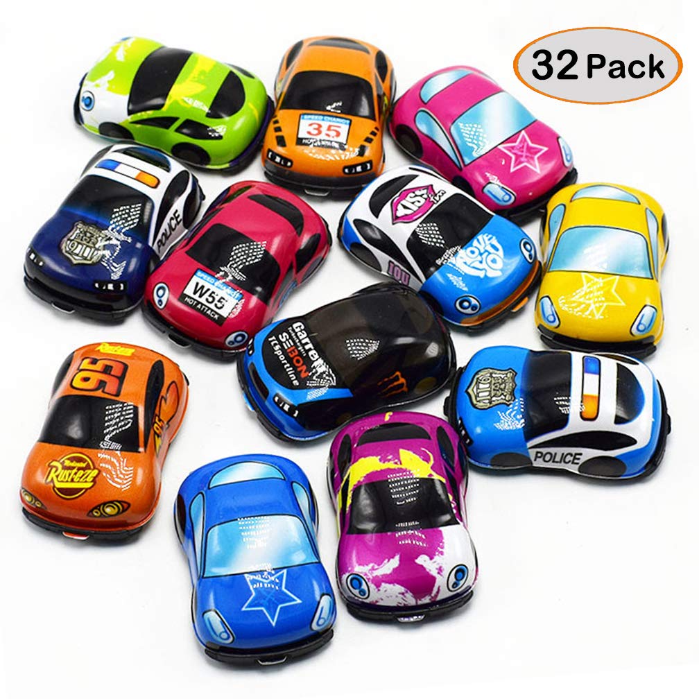 Buy Syolee 32 Pack Pull Back Vehicles Friction Powered Car Toys