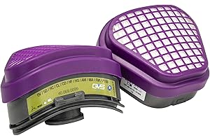 GVS Elipse SPR486 Elipse P100 Mask Multigas Replacement Filters, Both S/M and M/L