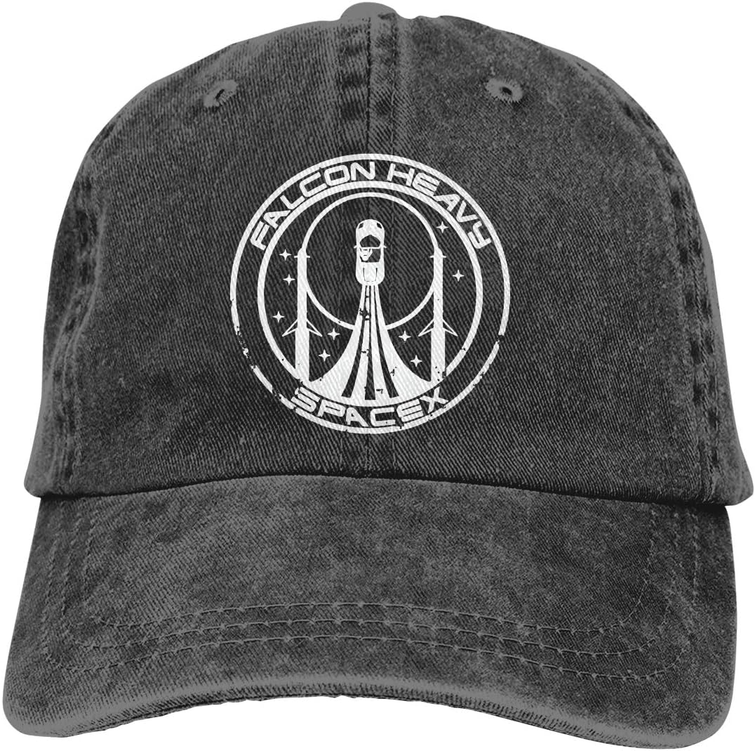 Falcon Heavy Spacex Dad Hat Adjustable Denim Hat Classic Baseball Cap