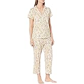 Karen Neuburger womens Short Sleeve Girlfriend Capri Pj Set