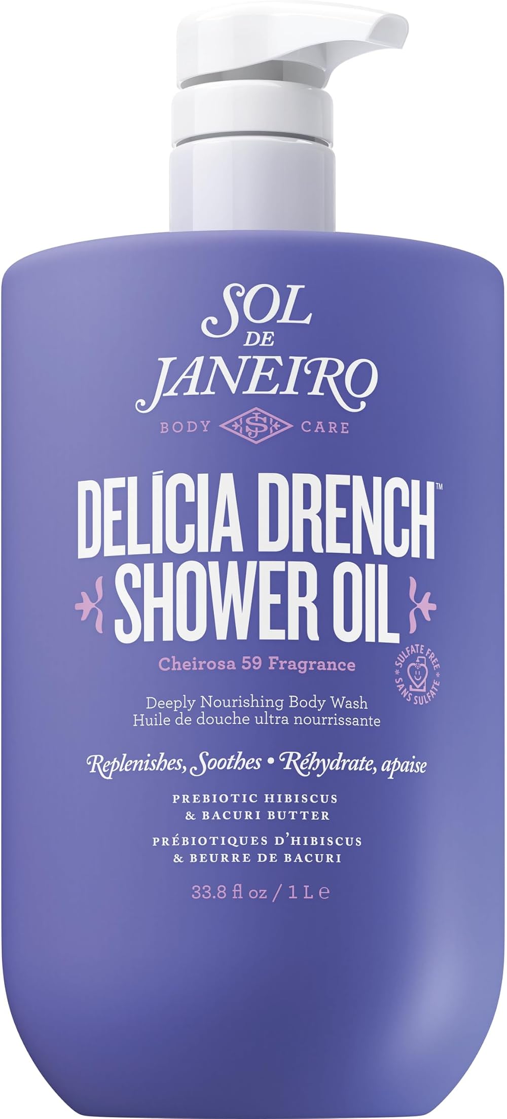 Sol de Janeiro Delicia Drench Shower Oil 1L Jumbo with Pump