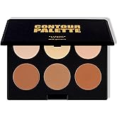 Elizabeth Mott Bronzer Contour Kit & Highlighter Powder Makeup – 6 Blendable Shades for a Natural Sun-Kissed Glow – Long-Lasting, Lightweight, Cruelty-Free & Paraben-Free Face Makeup