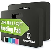 WORKPRO Extra Thick Kneeling Pad, Soft NBR Foam Cushioning for Knees | Large Foam Kneeler Mat for Gardening, Bathing Baby, Exercise, Daily Chores, Workout Supplies, 17.5 x 11 x 1.5 in, Black