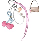 VIVOLOOM Cherry Keychain Bag Charms Leather Bag Charm for Handbags Tote Bags and Backpacks Purse Accessories