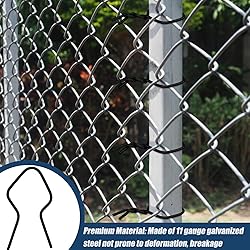 Hicarer 200 Pcs T Post Clips Metal Wire Fence Clips
