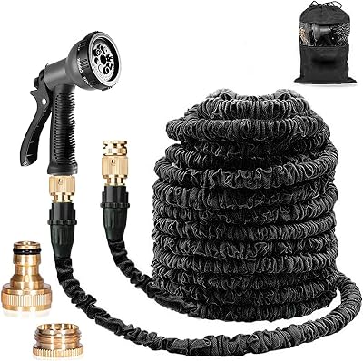 Suplong Expandable Garden Hose 100ft with 8 Function Nozzle