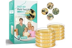 Mold Test Kit for Home Detection: 8 Simple Science Kits for Quickly Testing Household Surfaces & Air Quality Detector & HVAC 