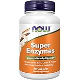 NOW Supplements, Super Enzymes, Formulated with Bromelain, Ox Bile, Pancreatin and Papain, Super Enzymes,90 Capsules