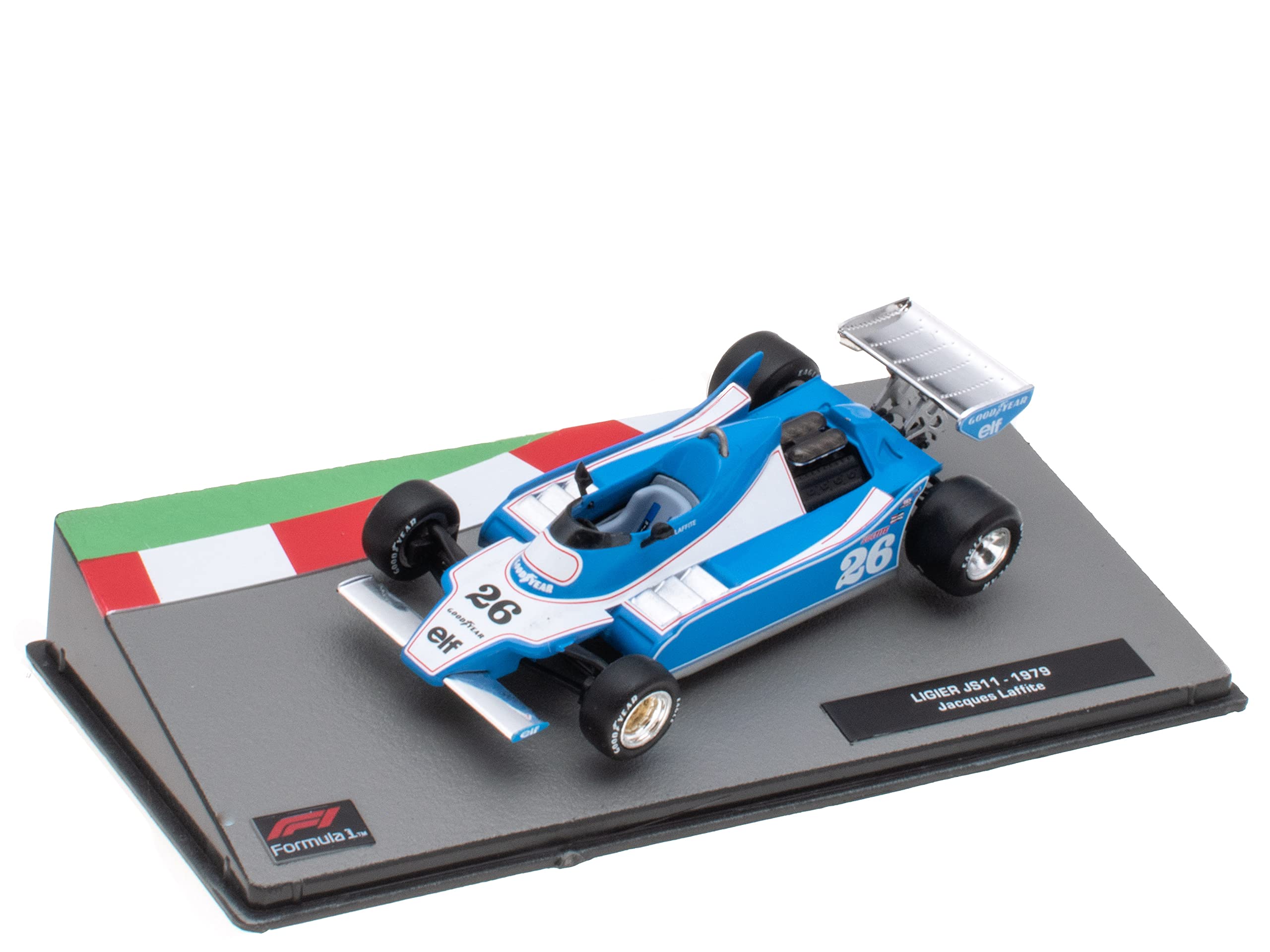OPO 10 - Miniature car Formula 1 1/43 compatible with LIGIER JS11 - Jacques Laffite - 1979 - F1 FD038