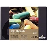 Rembrandt Soft Pastels, Half Stick, 15 Piece General Set | Soft Pastels with High Pigment Concentration and Lightfast Color, Professional Dry Art Medium