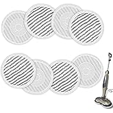 AIR U+ 8 Pack Replacement Steam Mop Pads for Shark S8201 S8001 S7001 S7201 S7000AMZ S7000 S7005 S7020 S7001C Steam Mop, Steam
