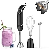 KOIOS 800-Watt/ 12-Speed Immersion Hand Blender(Titanium Reinforced), Turbo for Finer Results, 3-in-1 Set Includes BPA-Free B