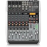 BEHRINGER, QX1204USB Premium 12-Input 2/2-Bus Mixer Xenyx Mic Preamps & Compressors Klark Teknik Multi-FX Processor Black