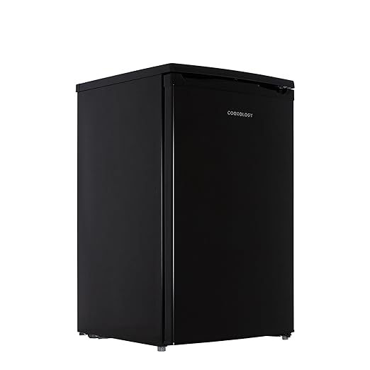 Cookology Ucfz68bk 50cm Freestanding Undercounter Freezer In Black