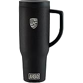 Porsche Theral Travel Cup in Matte Black with Straw