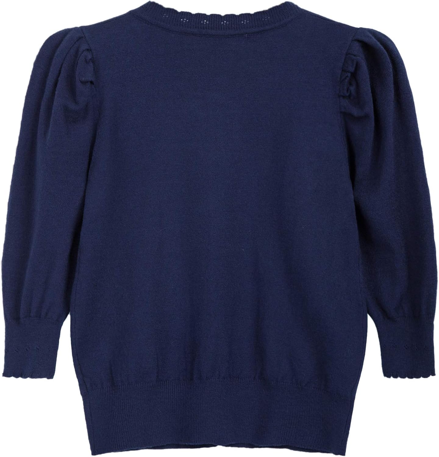 GRACE KARIN Girls 3/4 Puff Sleeve Button Sweater Uniform Cardigans: Clothing