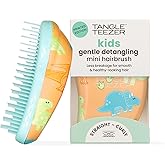 Tangle Teezer Original Detangler Brush, Dry & Wet Travel Size Mini Hair Brush, for Kids & All Hair Types, Dino Mighty