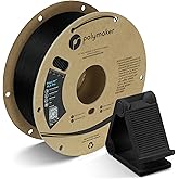 Polymaker PolyLite PLA Pro Filament 1.75mm 1KG Black | Tough &amp; High Rigidity, Impact-Resistance, Clean Finish, Easy to Print on Most FDM 3D Printers, Cardboard Spool