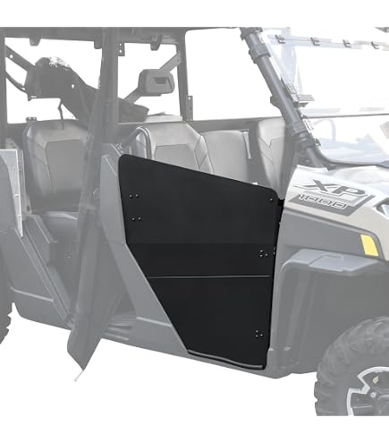 Amazon.com: POKIAUTO Rear Half Doors for Polaris Ranger Crew 1000