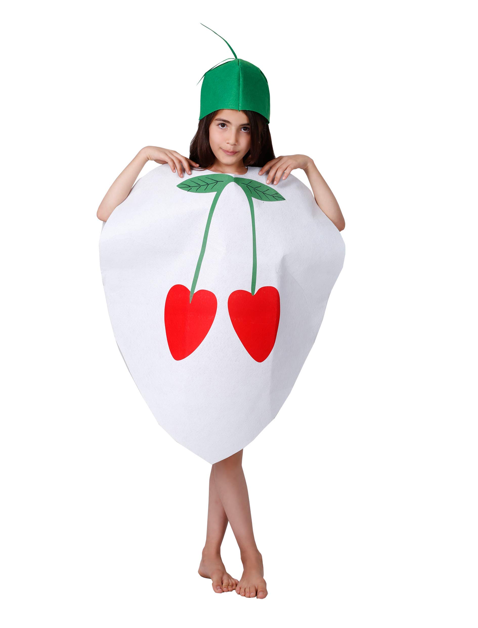 Matissa Kids Fruits Vegetables and Nature costumes Suits outfits Fancy Dress Party Boys and Girls (Cherry)
