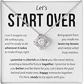 LEONADORA Start Over Necklaces, To My Soulmate Necklace For Women, Gift For Girlfriend, Personalized Birthday Gift For Her Anniversary Valentine, To My Wife Necklace From Husband