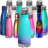 CHILLOUT LIFE Stainless Steel Water Bottle for Kids School: 12 oz Double Wall Insulated Cola Bottle Shape for Cold and Warm Drinks, BPA Free Metal Sports Bottle for Boys, Girls & Women
