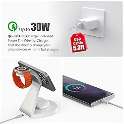 3 in 1 Charging Station for Apple Devices,Mag-Safe