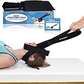 WIDREST Neck Stretcher Strap, Spine Chiropractic Decompression Tool with Chin Belt, Cervical Neck Traction.