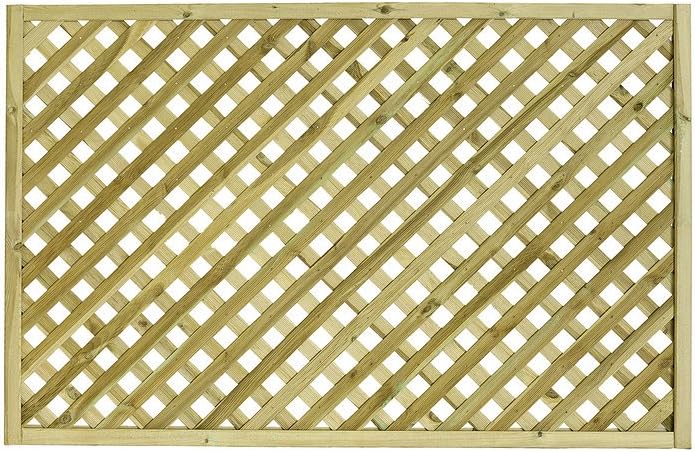 Grange Fencing ELTSQL4 4 Elite Square Lattice 1.2m 4, Brown, 180x120x16 cm