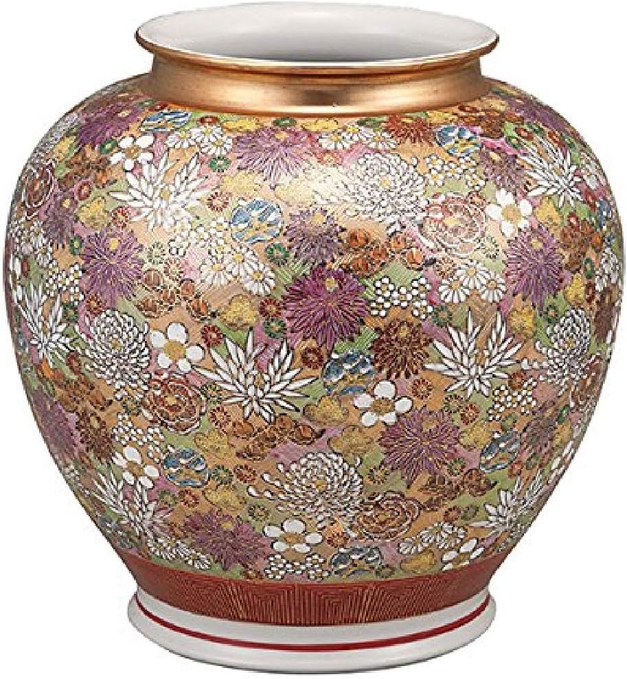 春の最新作 送料無料 九谷焼10 5号花瓶 金花詰 10号花瓶 床の間 和室 定番人気 Www Wkevents At