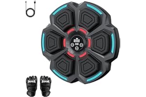 GMDM Music Boxing Machine with Gloves, Wall Mounted Smart Bluetooth Boxing Machine, Boxing Target Workout Punching Equipment for Adults Kids Gifts, Fun Boxing Games for Home Gym