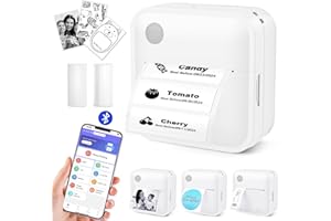 Label Maker Machine with Tape - Thermal Label Printer Bluetooth Label Maker Machine, Mini Printer Sticker Maker for Home, Kit