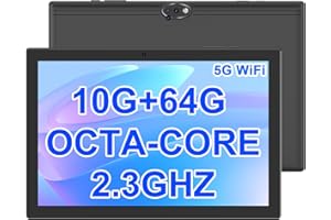 PEICHENG 10.1Inch MTK8768 Octa-core 2.3GHZ Tablet RAM 10GB(4+6Expand)+64GB ROM IPS800*1280 Screen,6000mAh Battery, Black