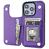 ONETOP Compatible with iPhone 14 Pro Wallet Case