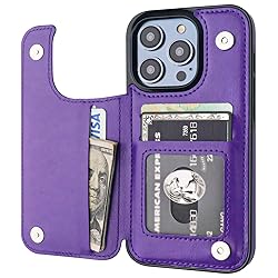ONETOP Compatible with iPhone 14 Pro Wallet Case