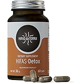 HIFAS DA TERRA HIFAS Detox - Maitake Mushroom Capsules with Polyporus, Organic Mushroom Extract Complex, Daily Brain Supplement for Women & Men, Herbal Immune Support - 60 Vegan Capsules