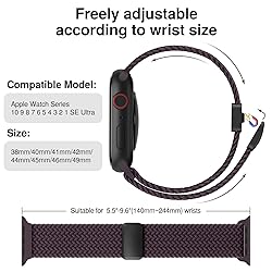 Braided Stretchy Band Compatible with Apple Watch
