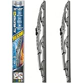 AUTOBOO PRO Silicone Windshield Wiper Blades 22 Inch, All-Weather 2-Pack | Fits Ford F150 F250 F350 F450 F550 2009-2026 Silicone Conventional Windshield Wipers, Streak-Free Cleaning for Cars