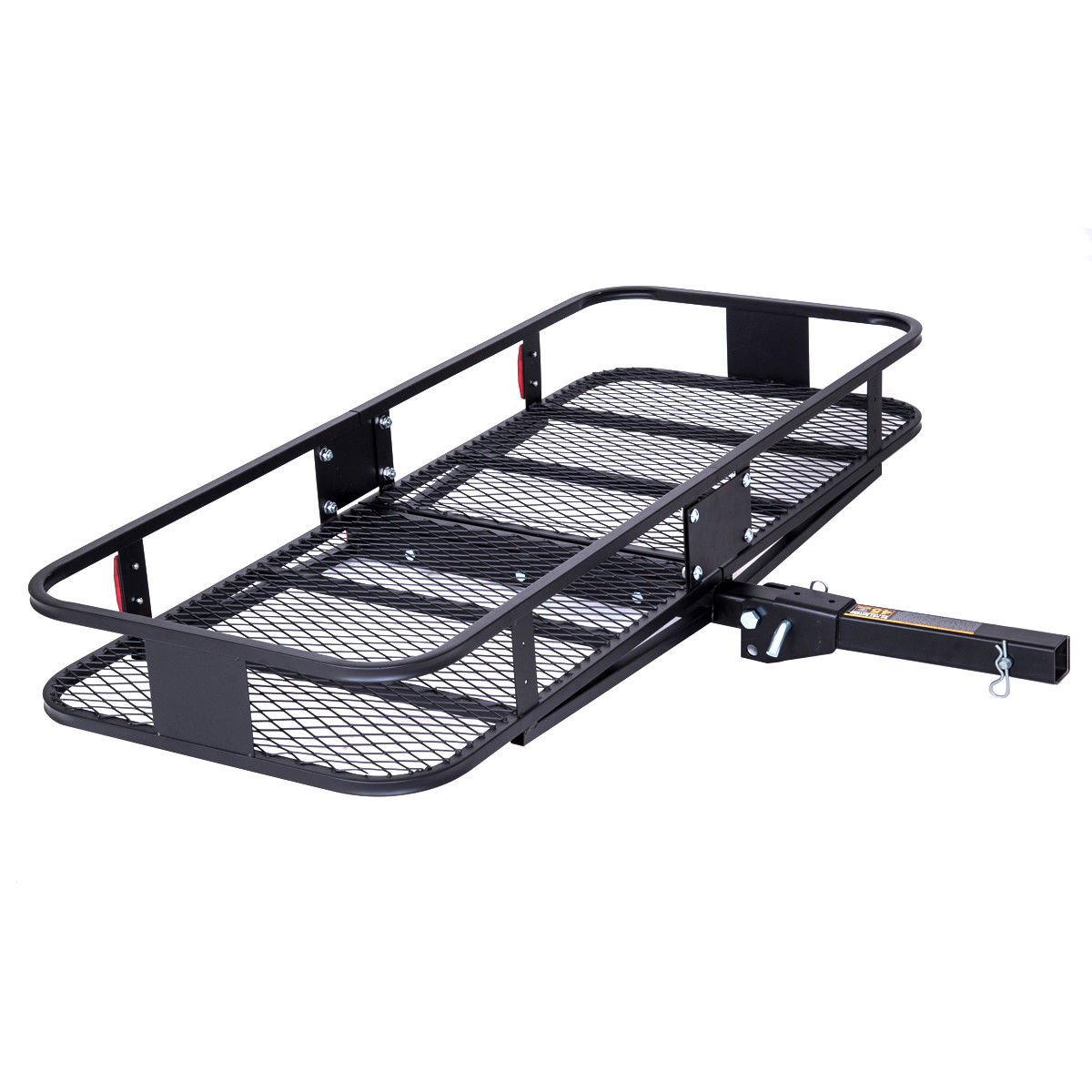 Goplus 60" Folding Cargo Carrier Luggage Basket Mounted Rack 2