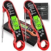 Digital Meat Thermometer for Cooking - IP67 Waterproof Kitchen Thermometer with Backlight and Hold, Fast Instant Read Food Th