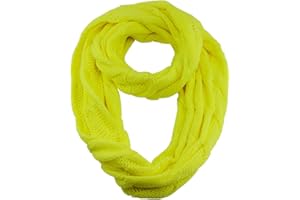 NYfashion101 Soft Warm Chunky Cable Knit Infinity Loop Scarf