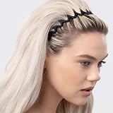 Couduan 2 Pcs Zig Zag Headbands Adjustable Non-Slip Hair Accessories Women’s view 5