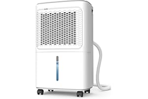 ASAHWO Dehumidifier for Home Basement Max 34 Pint 2500 Sq.Ft Small Quiet Portable Dehumidifiers for Bathroom Large Room, Bedroom Auto Defrost,Intelligent Humidity Control,24h Timer,Child Lock (34 Pint)