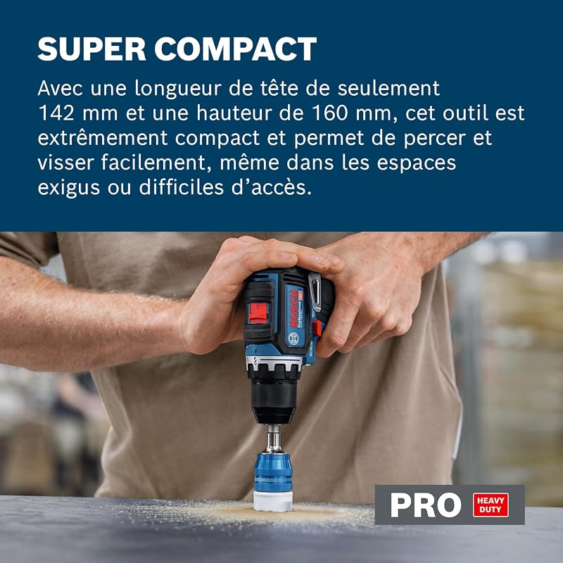 perceuse-visseuse 12V sans-fil GSR 12V-32 (Advanced KickBack Control, moteur sans charbons, avec batterie 2,0 Ah, GAL 12V-20, sac à outil)