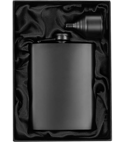Happy Birthday Flask Gift Set - 7 Oz Stainless Steel Flask With Shot Glasses & Funnel - View #5