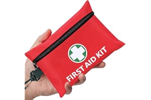 Mini First Aid Kit - 147 Piece Small First Aid Kit,with Rotatable Buckle Ideal for Cars, Schools, Sports, Homes, Travel, Camp