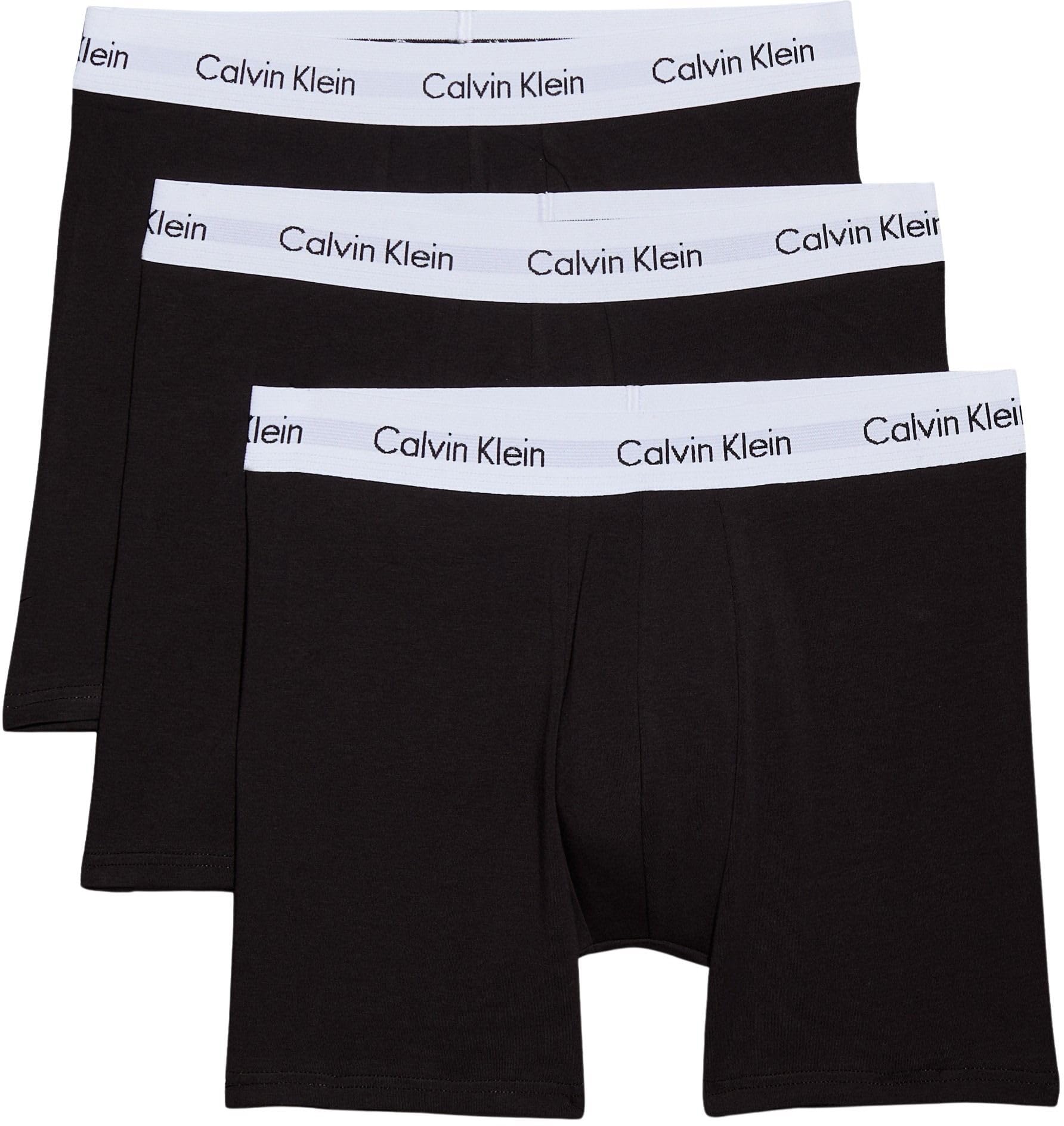 Calvin Klein Herren 3er Pack Boxershorts Briefs Boxer Brief Stretch, Schwarz (Black), L