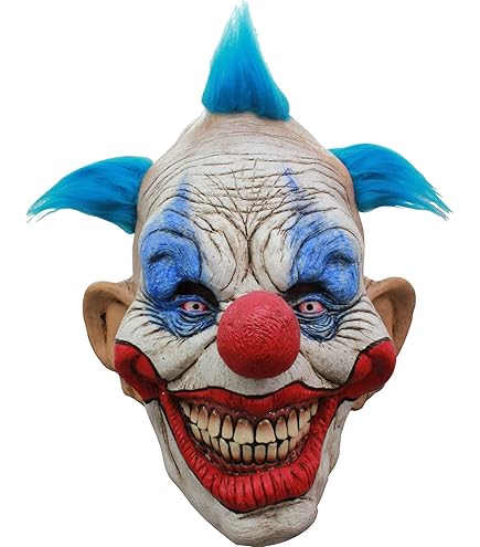 Máscara De Payaso Rubie’s 4916NS – De Látex, Tamaño 3/4, Ideal Para Halloween, Con Nariz Hinchada Y Expresión Sonriente